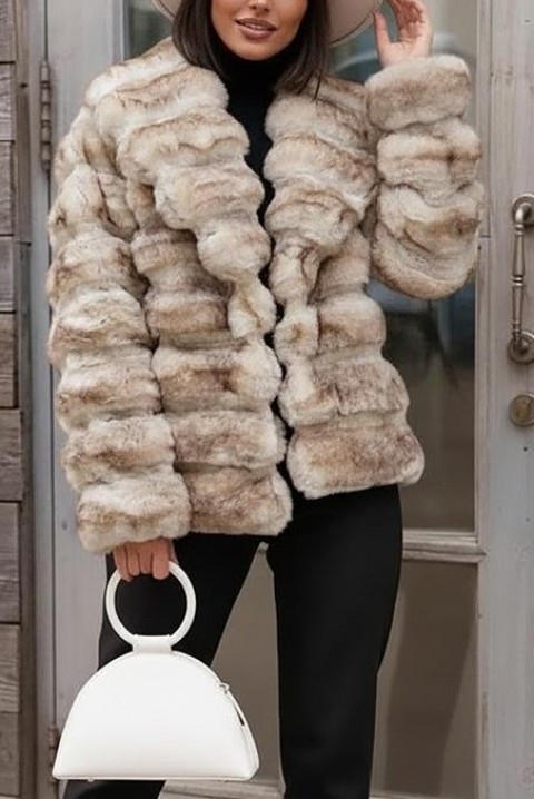 Παλτό FLOSERGA, Χρώμα: μπεζ, IVET.EU - Εκπτώσεις έως -80%