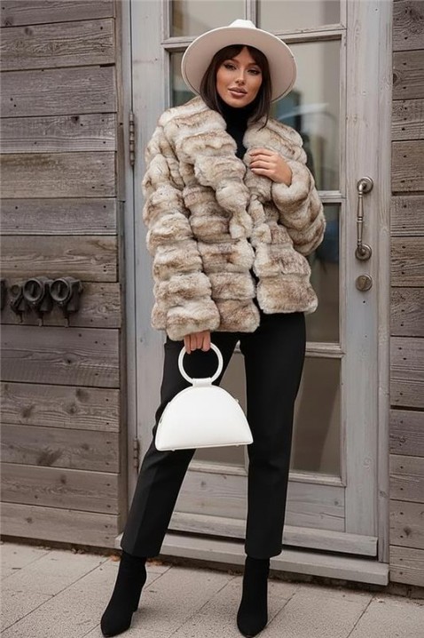 Παλτό FLOSERGA, Χρώμα: μπεζ, IVET.EU - Εκπτώσεις έως -80%