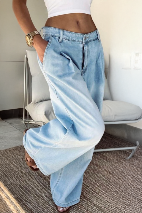 Τζιν GLOMIRDA, Χρώμα: Γαλάζιο, IVET.EU - Εκπτώσεις έως -80%