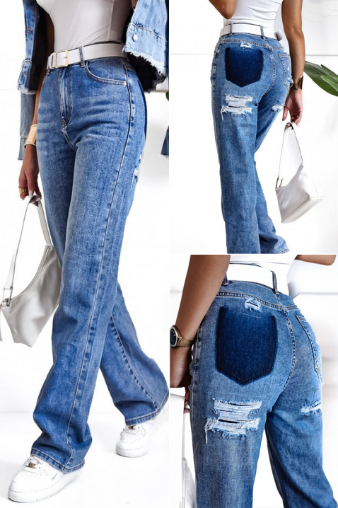 Τζιν ZENTARA, Χρώμα: μπλε, IVET.EU - Εκπτώσεις έως -80%