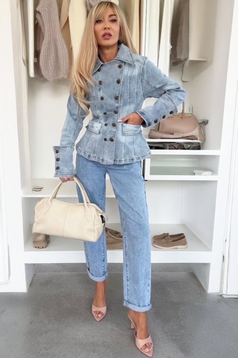 Τζιν μπουφάν ZORELIA, Χρώμα: Γαλάζιο, IVET.EU - Εκπτώσεις έως -80%