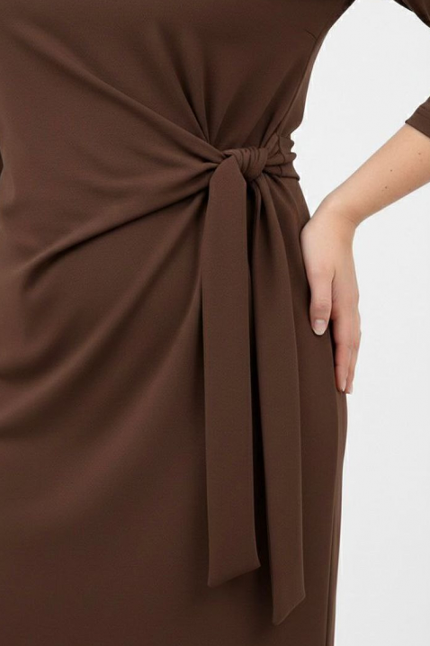 Φόρεμα VREFIONA BROWN, Χρώμα: καφέ, IVET.EU - Εκπτώσεις έως -80%