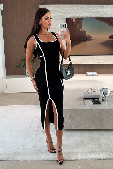 Φόρεμα ZERENA BLACK, Χρώμα: μαύρο, IVET.EU - Εκπτώσεις έως -80%