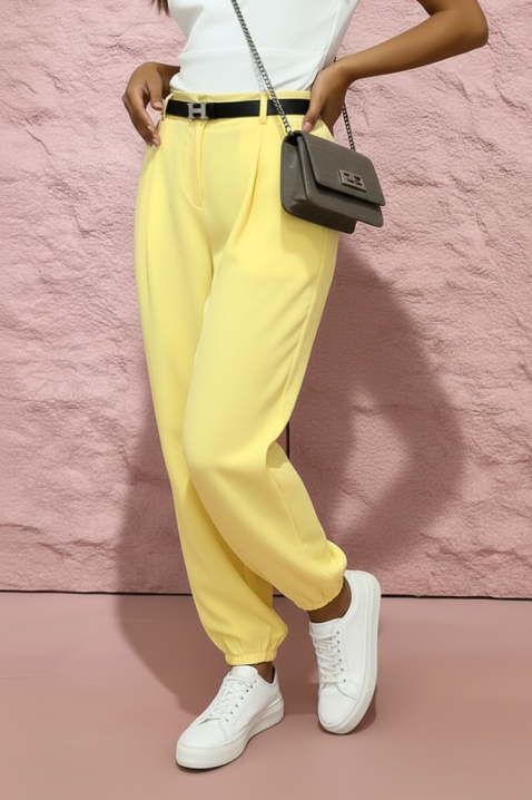 Παντελόνι MIRYANA YELLOW, Χρώμα: κίτρινο, IVET.EU - Εκπτώσεις έως -80%