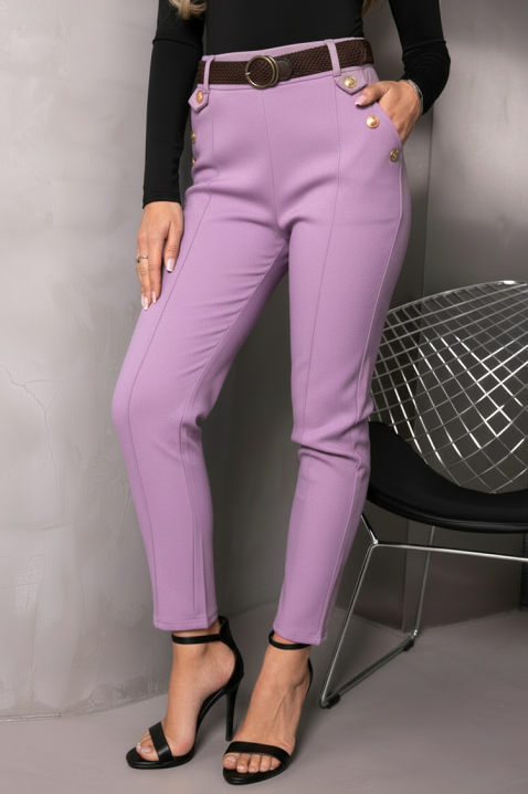 Παντελόνι ZIRVELLA LILA, Χρώμα: μωβ, IVET.EU - Εκπτώσεις έως -80%