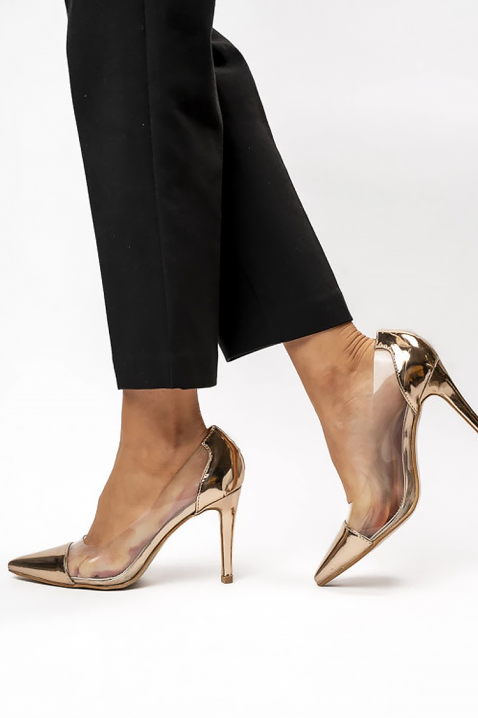 Γυναικεία παπούτσια SERFONMA GOLD, Χρώμα: χρυσαφί, IVET.EU - Εκπτώσεις έως -80%