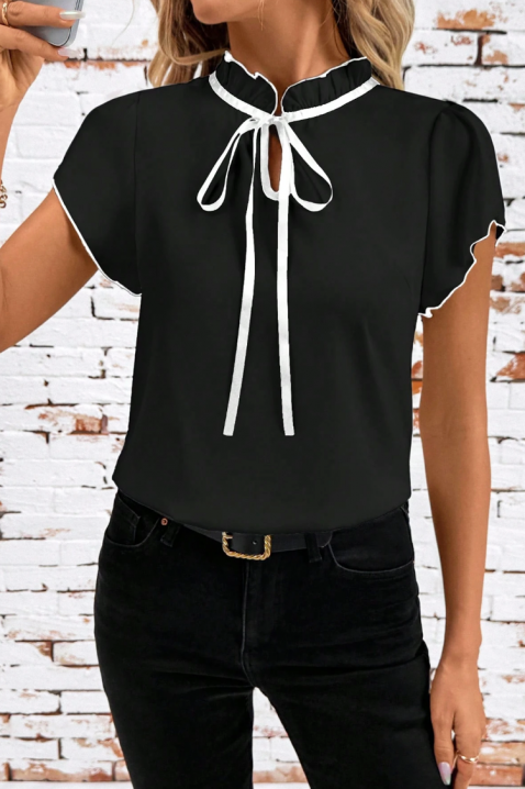 Κοντομάνικο μπλουζάκι AVELONZA BLACK, Χρώμα: μαύρο, IVET.EU - Εκπτώσεις έως -80%