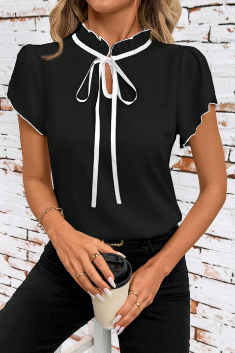 Κοντομάνικο μπλουζάκι AVELONZA BLACK, Χρώμα: μαύρο, IVET.EU - Εκπτώσεις έως -80%