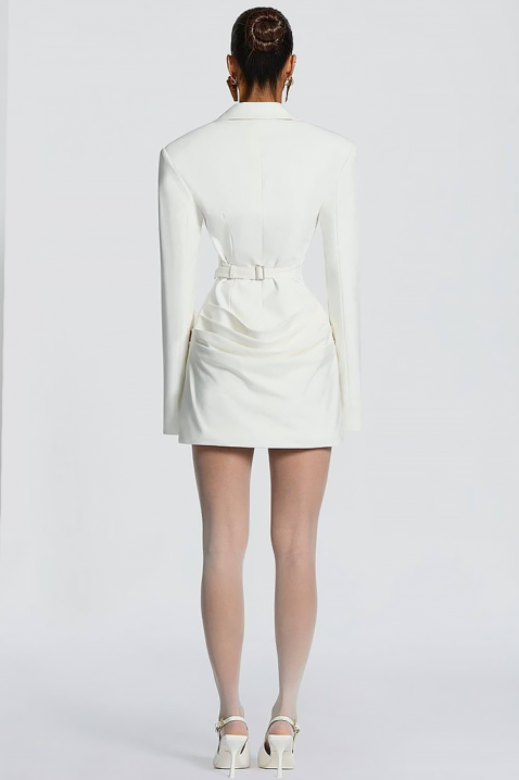 Φόρεμα - μπλέιζερ REZOLVENDA WHITE, Χρώμα: άσπρο, IVET.EU - Εκπτώσεις έως -80%