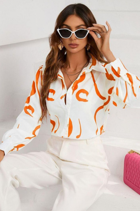 Γυναικείο πουκάμισο TENDIA, Χρώμα: άσπρο, IVET.EU - Εκπτώσεις έως -80%