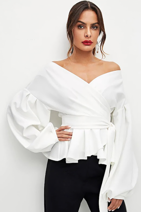 Γυναικεία μπλούζα MERIAM, Χρώμα: άσπρο, IVET.EU - Εκπτώσεις έως -80%