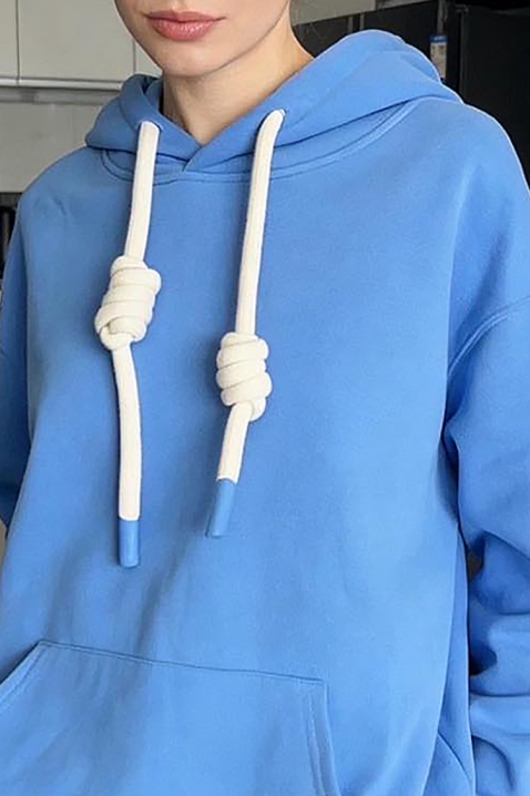 Φούτερ ZOREXINA BLUE, Χρώμα: μπλε, IVET.EU - Εκπτώσεις έως -80%