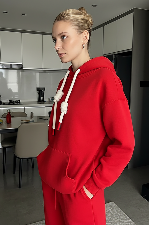 Φούτερ ZOREXINA RED, Χρώμα: κόκκινο, IVET.EU - Εκπτώσεις έως -80%