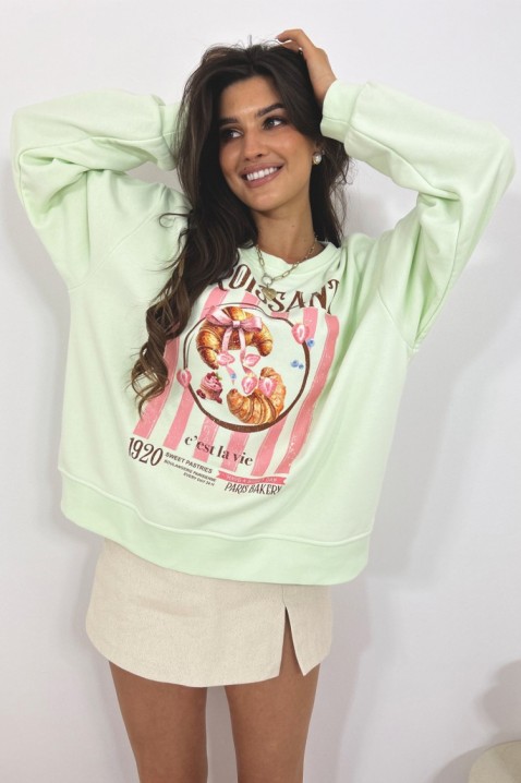 Γυναικεία μπλούζα ALEXENIA MINT, Χρώμα: μέντα, IVET.EU - Εκπτώσεις έως -80%