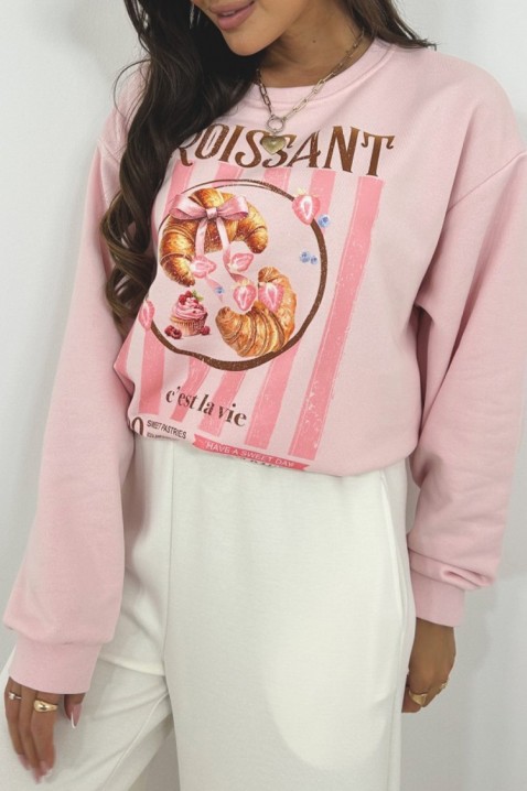 Γυναικεία μπλούζα ALEXENIA PUDRA, Χρώμα: πούδρα, IVET.EU - Εκπτώσεις έως -80%