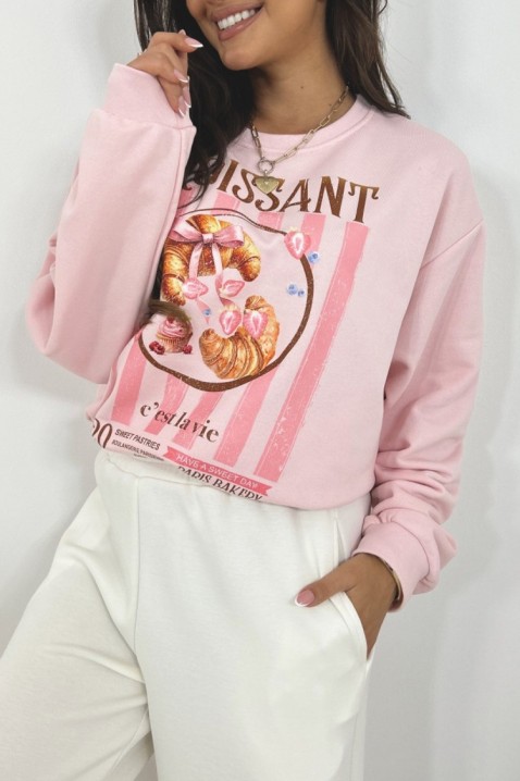 Γυναικεία μπλούζα ALEXENIA PUDRA, Χρώμα: πούδρα, IVET.EU - Εκπτώσεις έως -80%