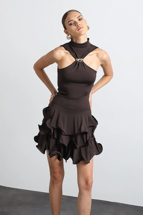 Φόρεμα TSVETOLZA, Χρώμα: καφέ, IVET.EU - Εκπτώσεις έως -80%