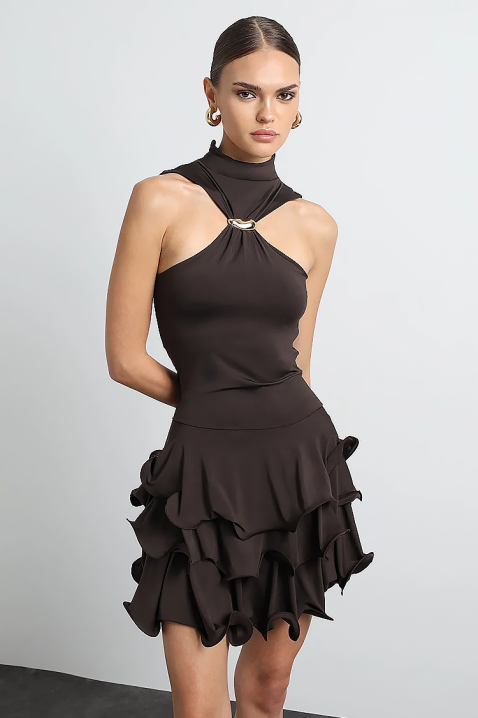 Φόρεμα TSVETOLZA, Χρώμα: καφέ, IVET.EU - Εκπτώσεις έως -80%