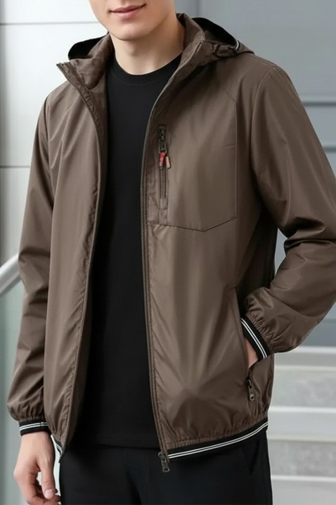 Ανδρικό μπουφάν ZORMENFO BROWN, Χρώμα: ανοιχτό καφέ, IVET.EU - Εκπτώσεις έως -80%