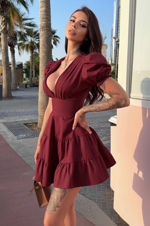 Φόρεμα MELINIA BORDO, Χρώμα: μπορντό, IVET.EU - Εκπτώσεις έως -80%