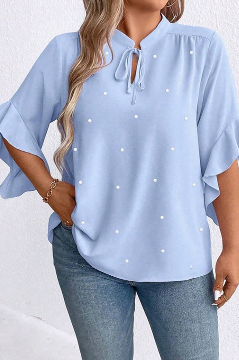 Γυναικεία μπλούζα ELISANDRINA SKY, Χρώμα: Γαλάζιο, IVET.EU - Εκπτώσεις έως -80%