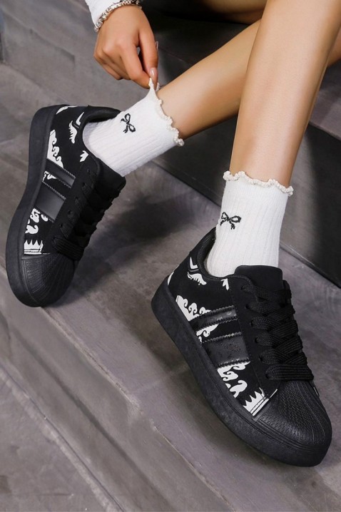 Γυναικεία παπούτσια NORFINA BLACK, Χρώμα: μαύρο, IVET.EU - Εκπτώσεις έως -80%