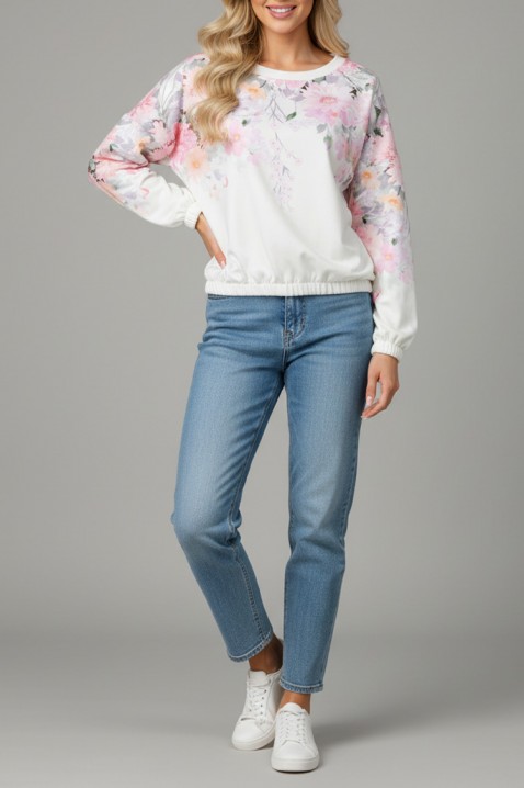 Γυναικεία μπλούζα AZERINA, Χρώμα: άσπρο, IVET.EU - Εκπτώσεις έως -80%