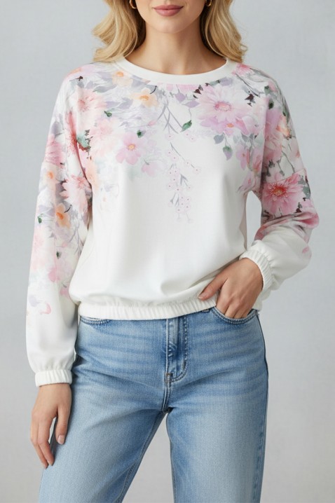 Γυναικεία μπλούζα AZERINA, Χρώμα: άσπρο, IVET.EU - Εκπτώσεις έως -80%