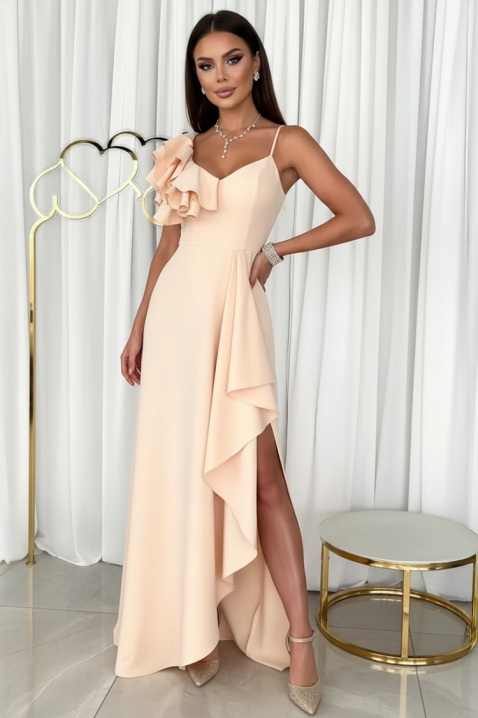 Φόρεμα VELINITA ECRU, Χρώμα: εκρού, IVET.EU - Εκπτώσεις έως -80%