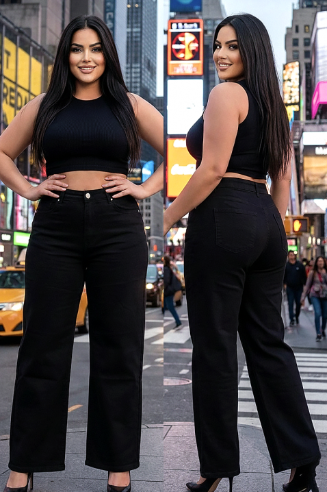 Τζιν KASANDRINA, Χρώμα: μαύρο, IVET.EU - Εκπτώσεις έως -80%