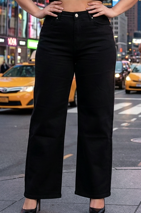 Τζιν KASANDRINA, Χρώμα: μαύρο, IVET.EU - Εκπτώσεις έως -80%