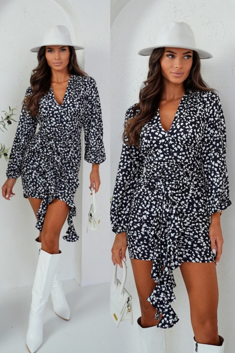 Φόρεμα ZOVLENDA, Χρώμα: μαύρο και άσπρο, IVET.EU - Εκπτώσεις έως -80%