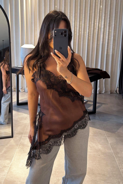 Τοπ LUCINDA BROWN, Χρώμα: καφέ, IVET.EU - Εκπτώσεις έως -80%