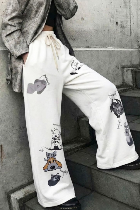 Παντελόνι GLARDELZA, Χρώμα: εκρού, IVET.EU - Εκπτώσεις έως -80%