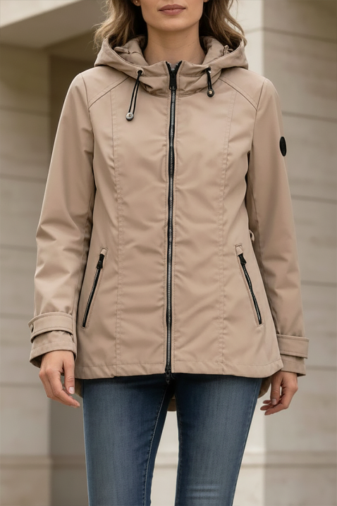 Μπουφάν MAVENA BEIGE, Χρώμα: μπεζ, IVET.EU - Εκπτώσεις έως -80%