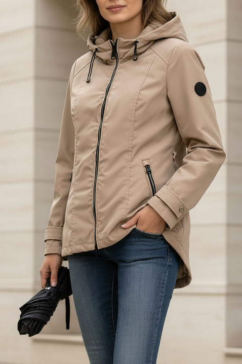 Μπουφάν MAVENA BEIGE, Χρώμα: μπεζ, IVET.EU - Εκπτώσεις έως -80%