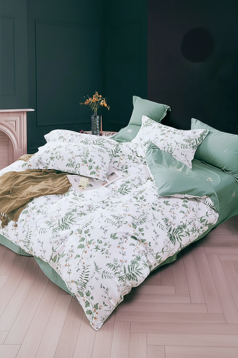 Σετ κρεβατοκάμαρας EGOLERDA 160x200 cm βαμβακερό - 4 τεμ., Χρώμα: άσπρο, IVET.EU - Εκπτώσεις έως -80%