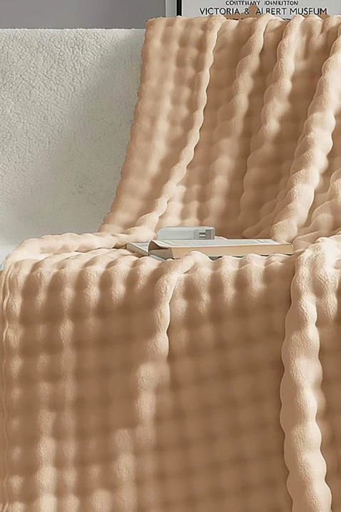 Κουβέρτα DIMFELDA BEIGE 160x200 cm, Χρώμα: μπεζ, IVET.EU - Εκπτώσεις έως -80%