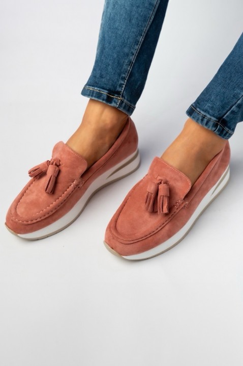 Γυναικεία μοκασίνια MIOGELMA CORAL, Χρώμα: κοραλί, IVET.EU - Εκπτώσεις έως -80%