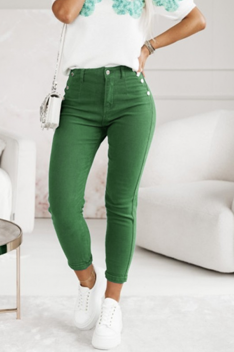 Τζίν MIOLEXA, Χρώμα: πράσινο, IVET.EU - Εκπτώσεις έως -80%