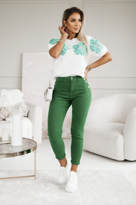 Τζίν MIOLEXA, Χρώμα: πράσινο, IVET.EU - Εκπτώσεις έως -80%