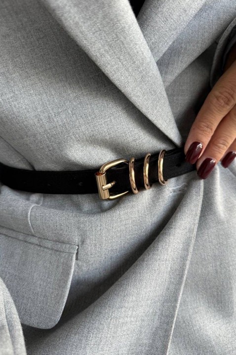 Ζώνη MASCONZA BLACK, Χρώμα: μαύρο, IVET.EU - Εκπτώσεις έως -80%