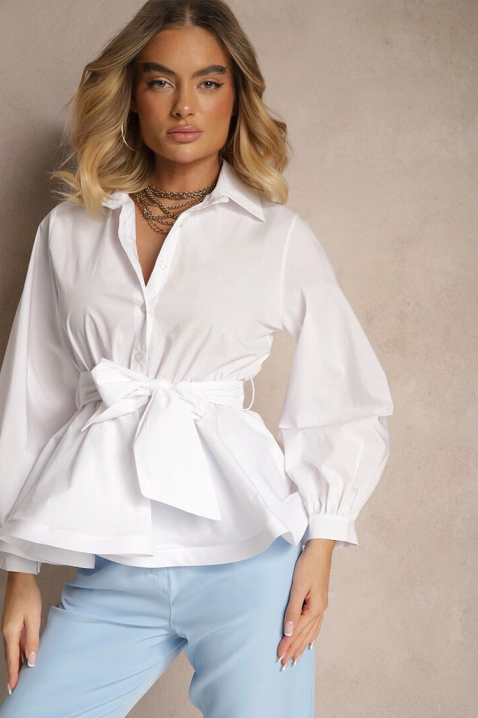 Γυναικείο πουκάμισο BIANCA WHITE, Χρώμα: άσπρο, IVET.EU - Εκπτώσεις έως -80%