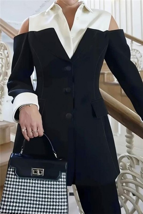 Σακάκι FLORDINZA, Χρώμα: μαύρο, IVET.EU - Εκπτώσεις έως -80%