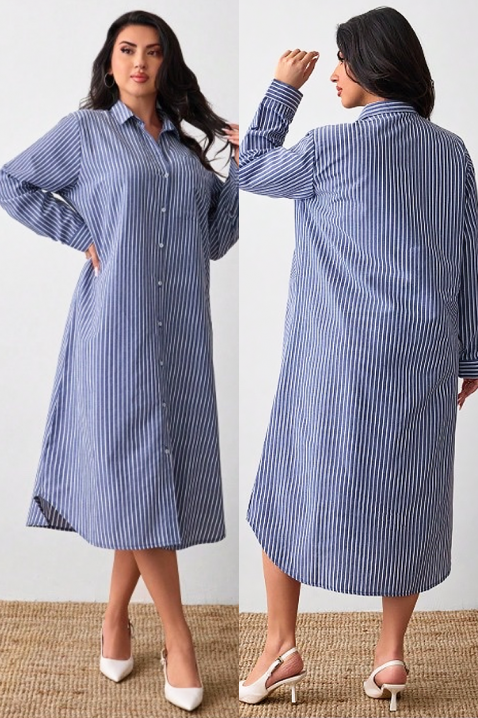 Φόρεμα EMILEA, Χρώμα: μπλε και άσπρο, IVET.EU - Εκπτώσεις έως -80%