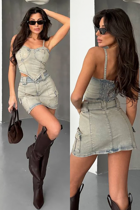 Σύνολο DENIVELDA, Χρώμα: Γαλάζιο, IVET.EU - Εκπτώσεις έως -80%