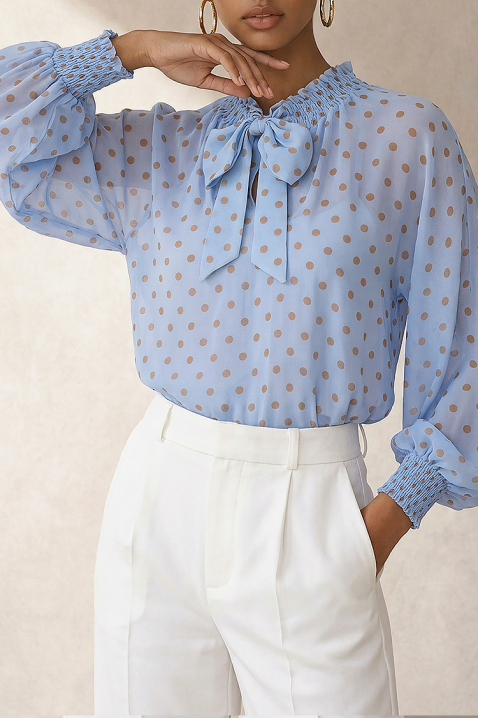 Γυναικεία μπλούζα ARLEKINA, Χρώμα: Γαλάζιο, IVET.EU - Εκπτώσεις έως -80%