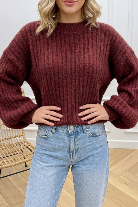 Πουλόβερ DROVELDA BORDO, Χρώμα: μπορντό, IVET.EU - Εκπτώσεις έως -80%