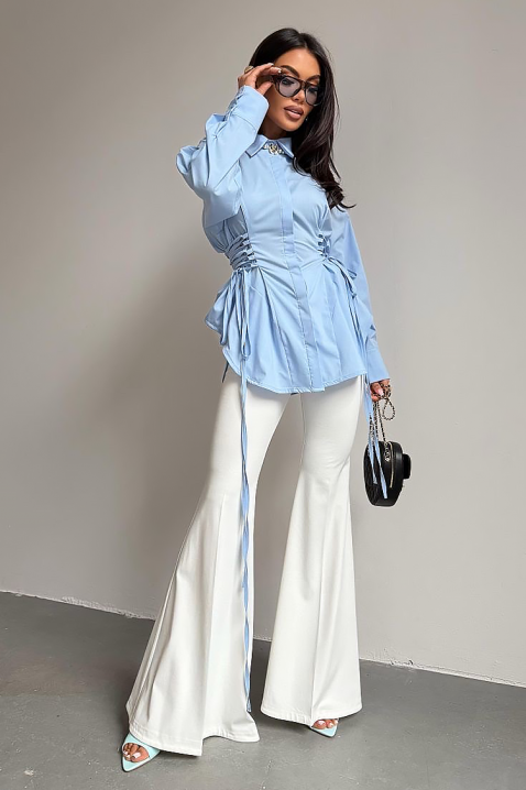 Γυναικείο πουκάμισο VIONEZA SKY, Χρώμα: Γαλάζιο, IVET.EU - Εκπτώσεις έως -80%