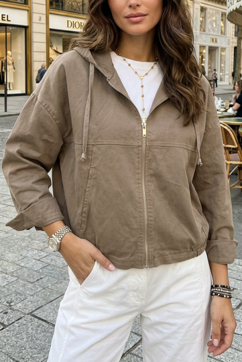 Μπουφάν IMERITA BEIGE, Χρώμα: μπεζ, IVET.EU - Εκπτώσεις έως -80%